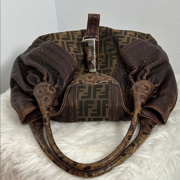 💯Authentic Fendi Zucca FF Spy Handbag🍀 - Picture 9 of 17